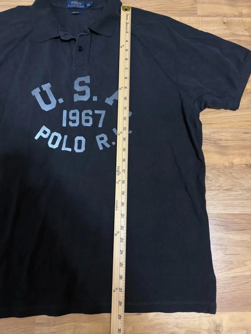 Polo by Ralph Lauren Men's Black USA 1967 Graphic Polo Shirt